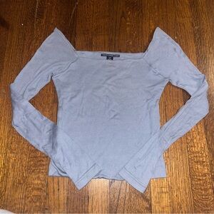 Ralph Lauren — Off the Shoulder Long Sleeve Top